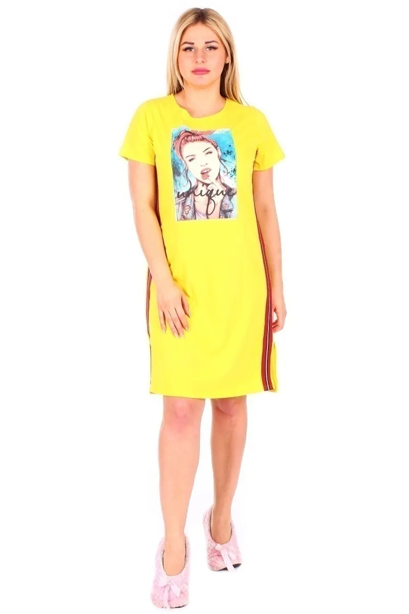 Платье в спортивном стиле - Unique - 404 - желтый