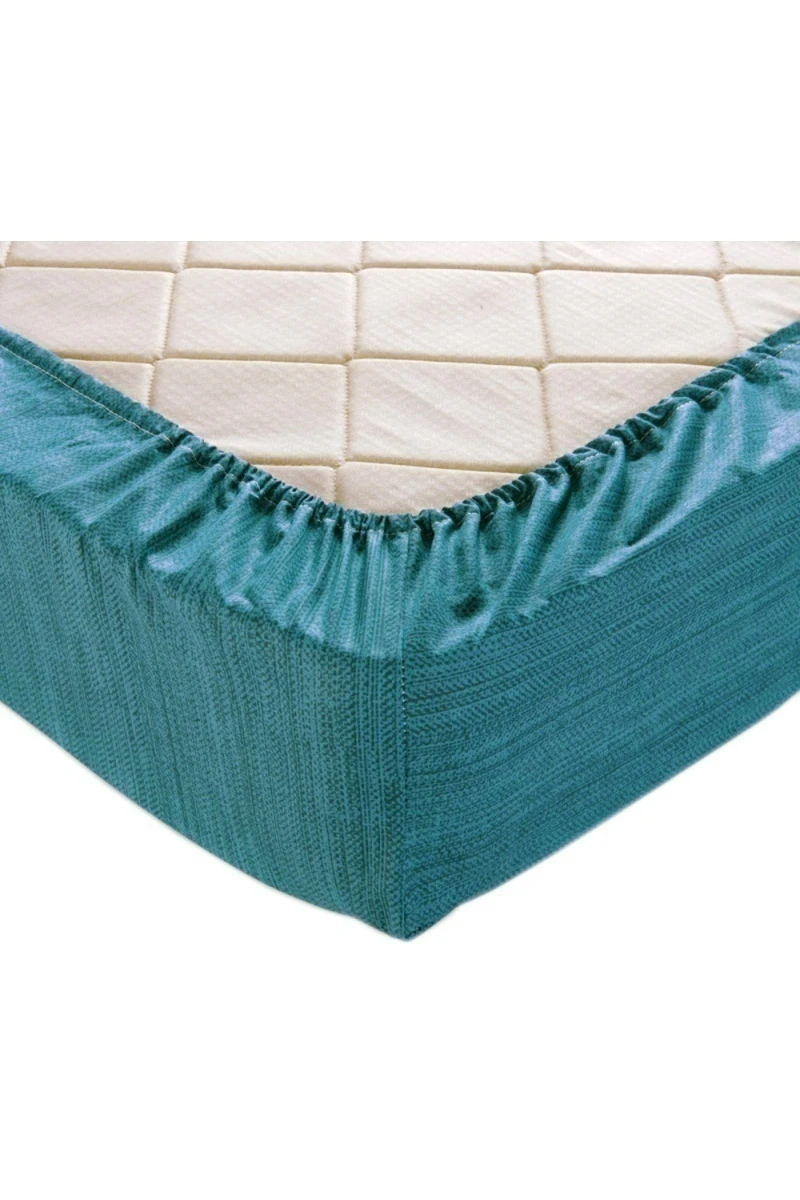 Простыня на резинке перкаль ЭКО 14 зеленый (арт. 2049314)