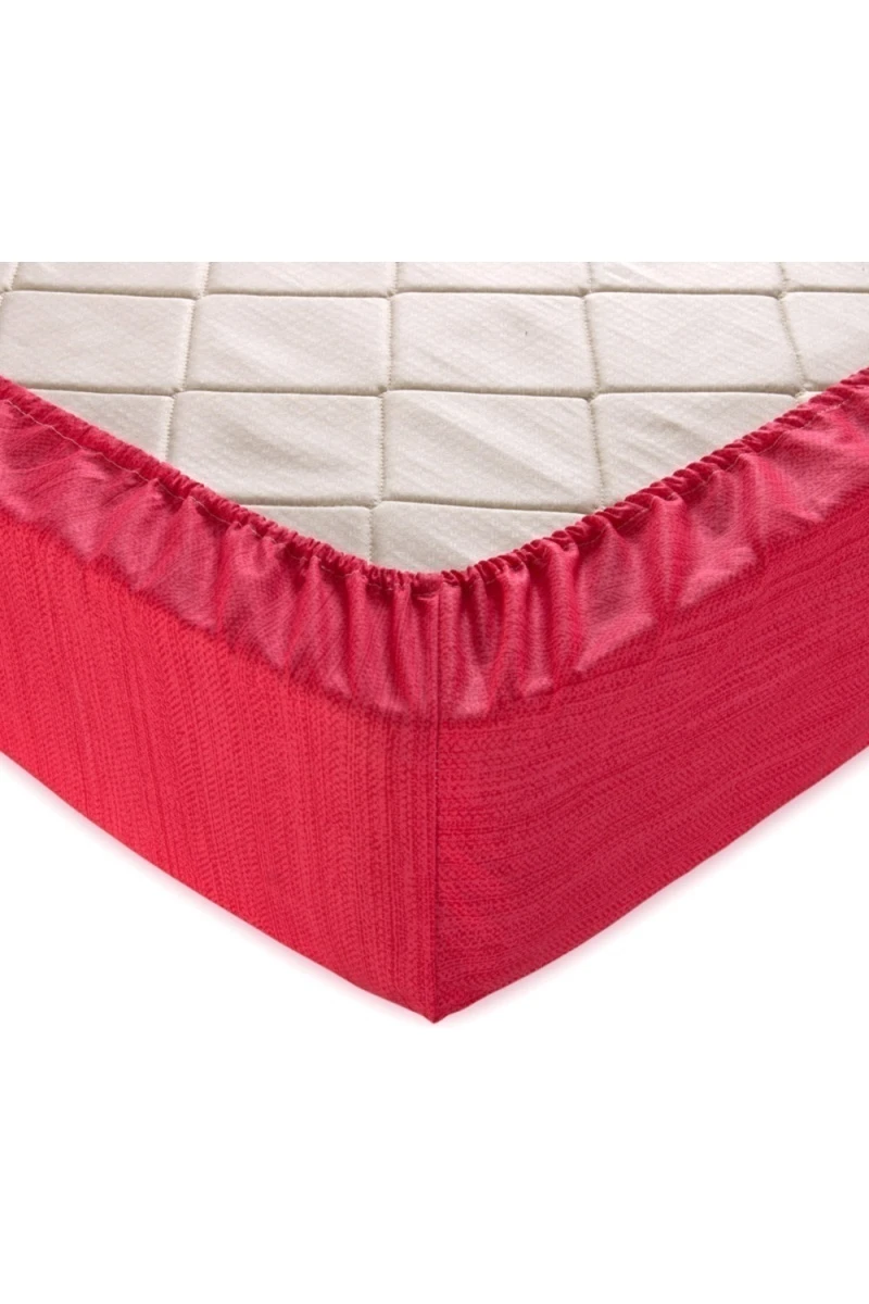 Простыня на резинке перкаль "ТД" ЭКО 8 красный (арт. 204938)