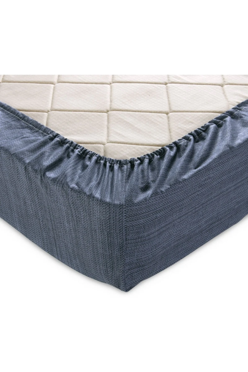 Простыня на резинке перкаль "ТД" ЭКО 7 графит (арт. 204937)